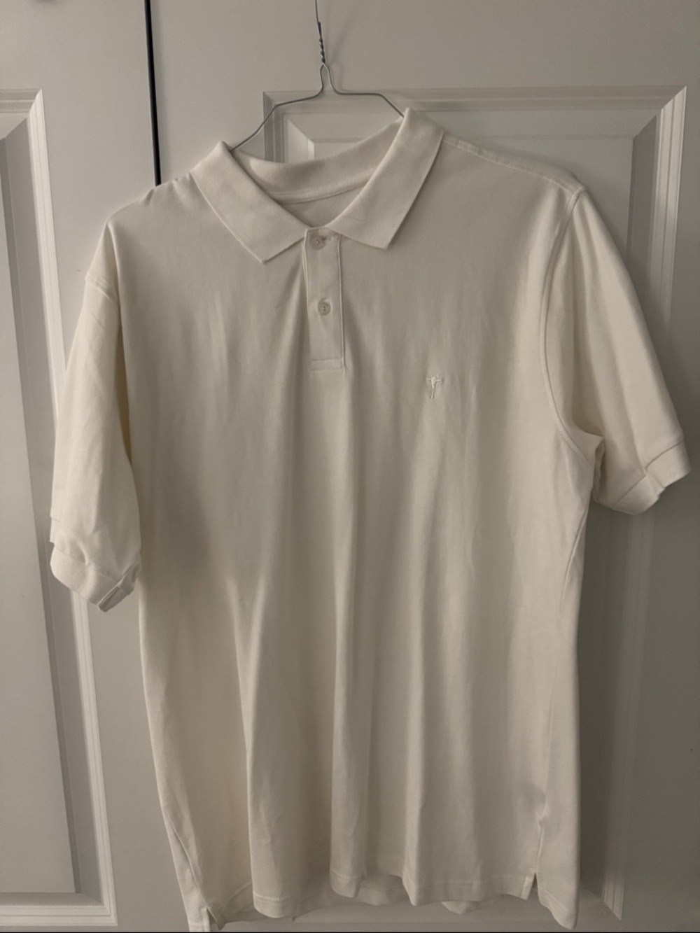 Men’s Short-Sleeve Polo in White